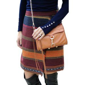 🆕 LOFT Faux Wrap Wool Blend Blanket Mini Skirt